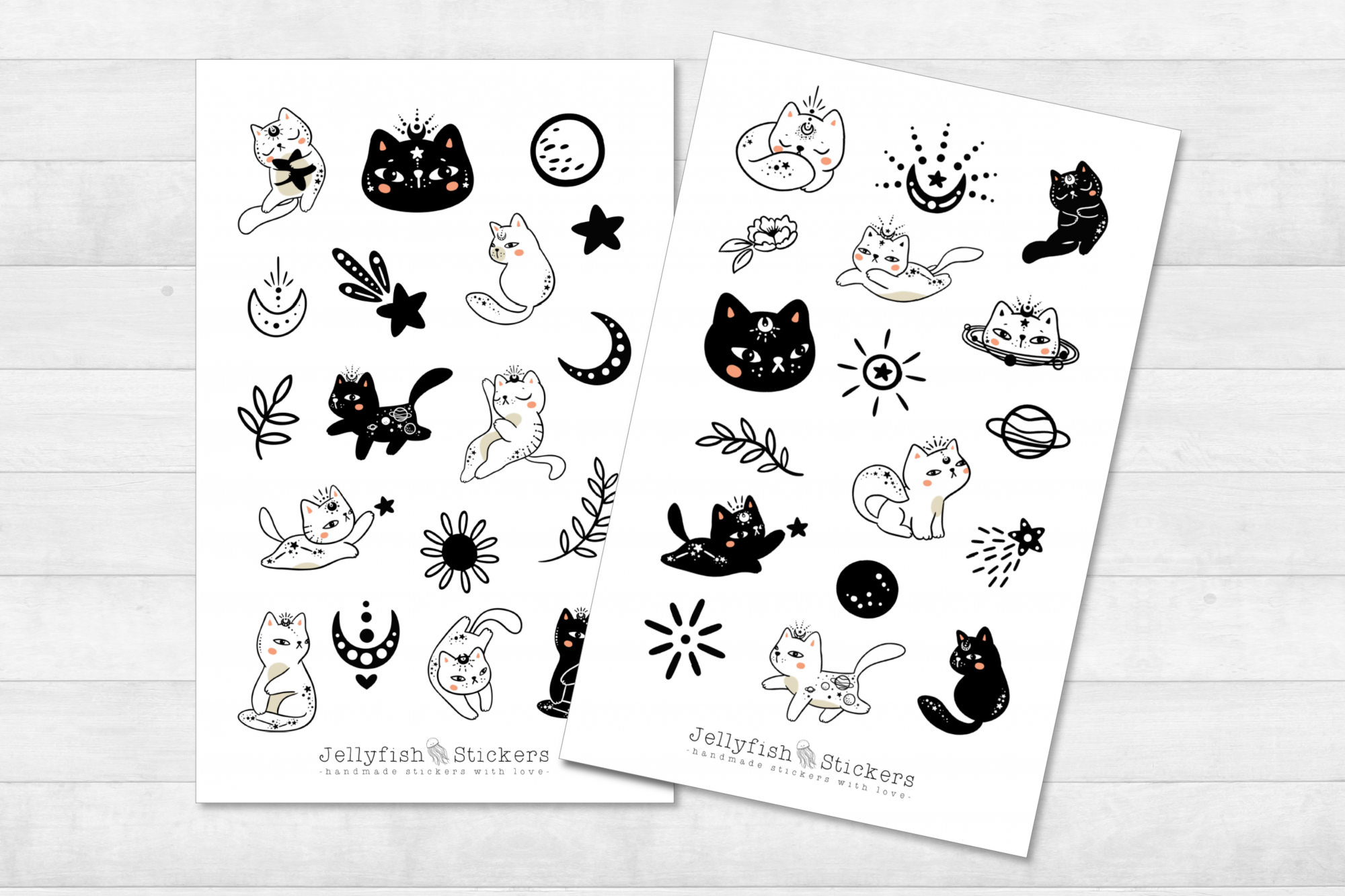 Katzen Sticker Set